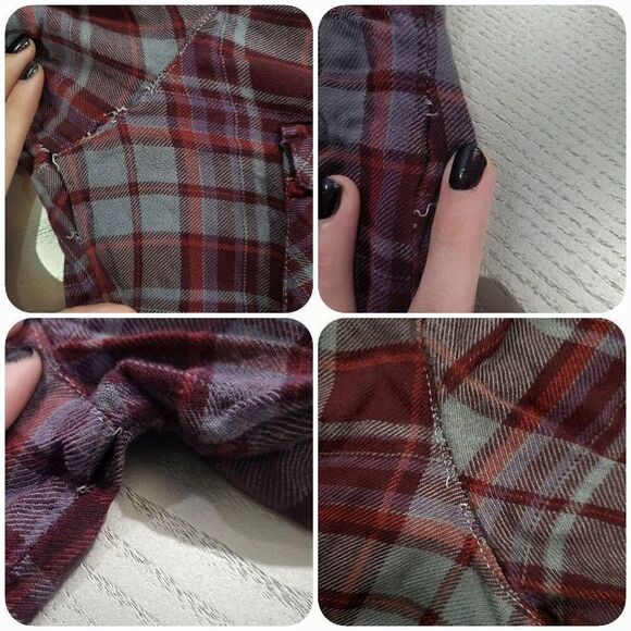 Windsor Fray Plaid Top(K018) -Size M for Women - Picture 2 of 5